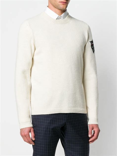 buy gucci white crewneck sweater|Gucci Crew neck sweaters for Men .